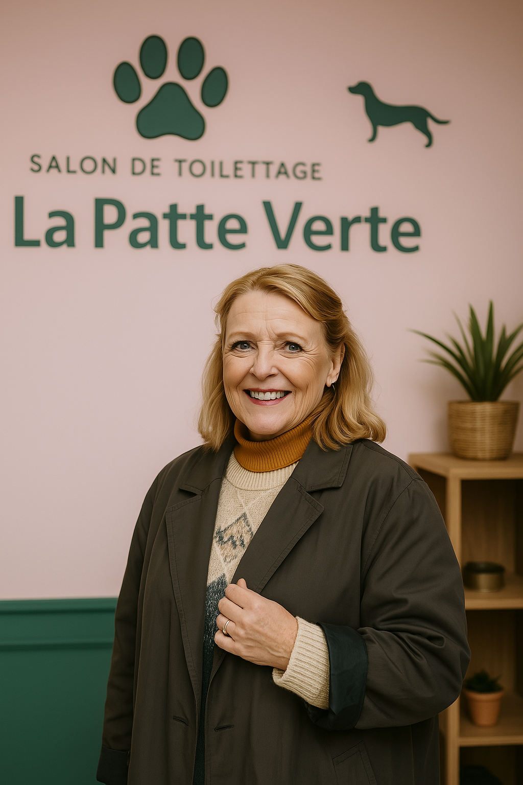 Fondatrice La Patte Verte, salon de toilettage à Lyon